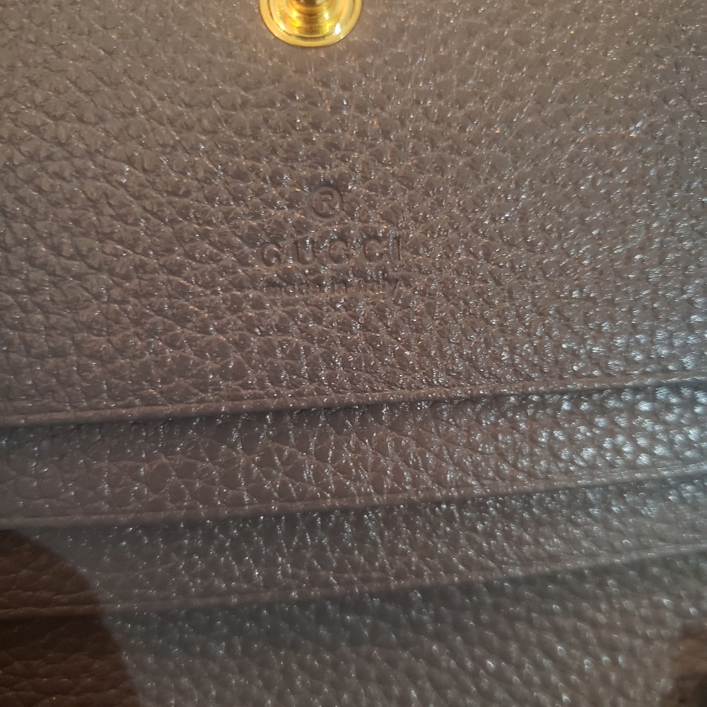 Gucci Zumi Gray Cardholder Wallet with Chain & Gucci Zumi Leather Belt size 90 - Picture 10 of 15